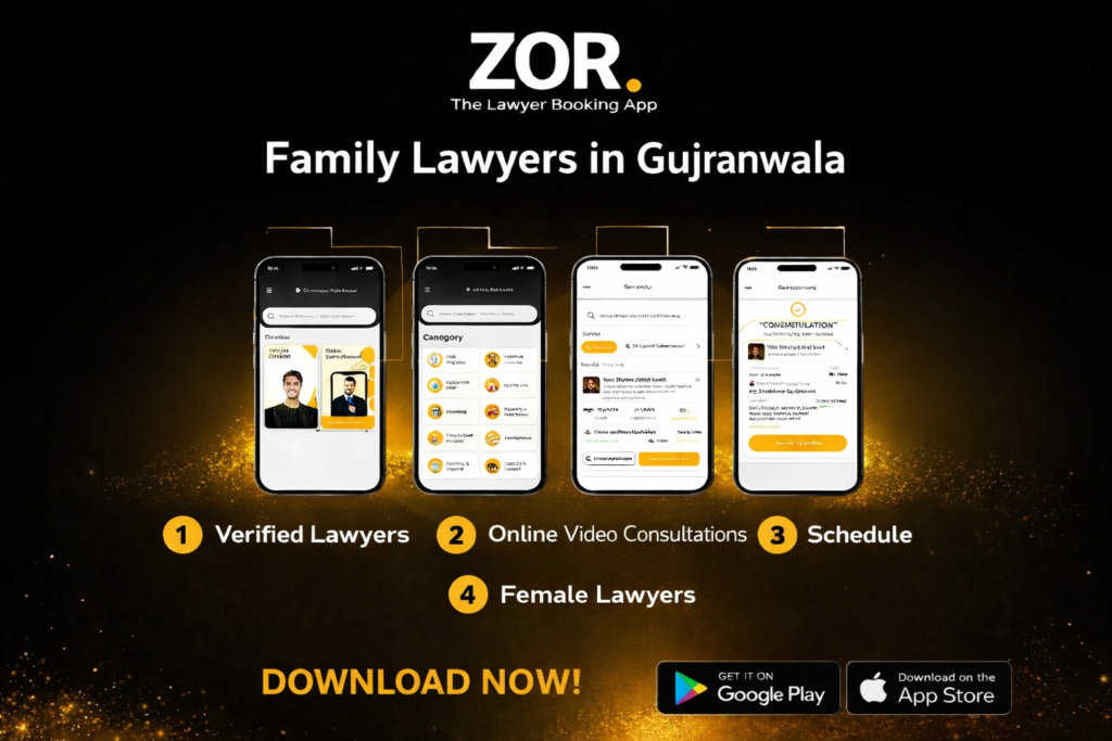 Family Lawyer in Pakistan explaining divorce laws, khula rights, child custody and maintenance rights