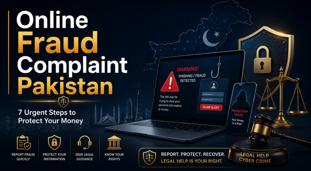 Online fraud complaint Pakistan guide for reporting cybercrime and banking fraud