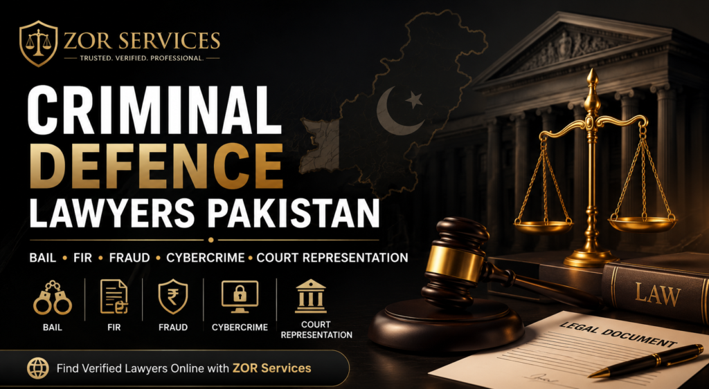 Criminal defence lawyers Pakistan providing legal consultation and court representation