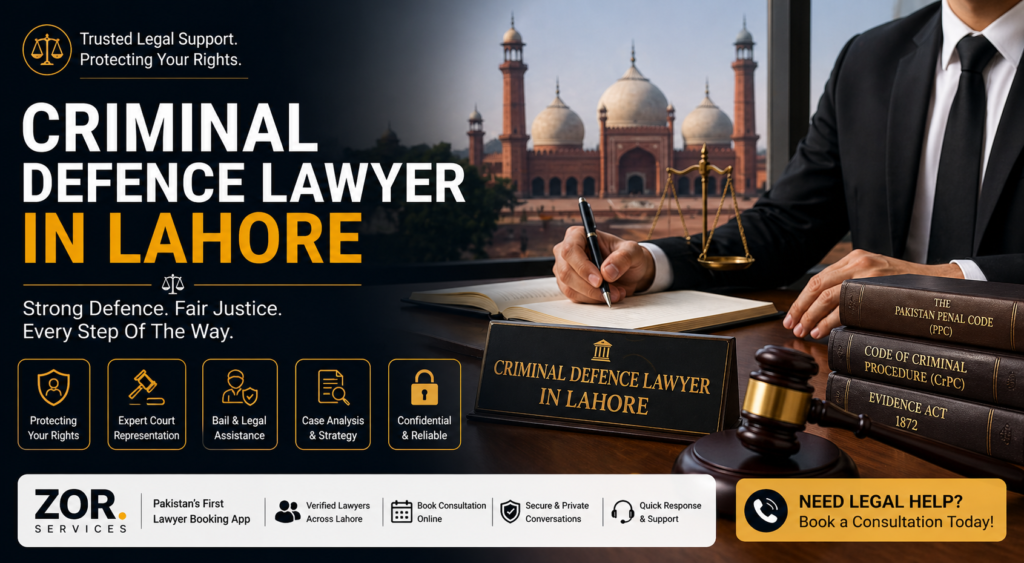 Criminal defence lawyer in Lahore legal consultation Pakistan